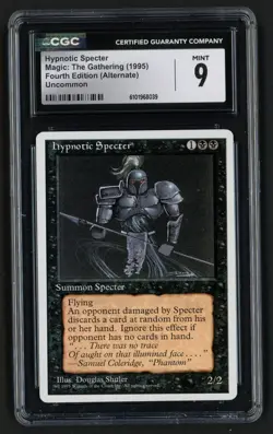***CGC 9 Hypnotic Specter*** MTG Alternate 4th Edition Magic Kid Icarus - Image 1