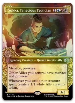 MTG TCG Avatar Sokka, Tenacious Tactician Showcase 0352 Foil Rare - Image 1