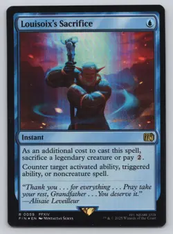Magic The Gathering - Final Fantasy - Foil Louisoix's Sacrifice #59 -f570 - Image 1