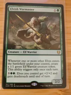 MTG Elvish Warmaster 167 Kaldheim M/NM Free UK P&P - Image 1