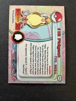 Pokemon Topps Series 1 Blue Logo Holo #18 Pidgeot - Image 2
