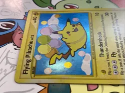 Flying Pikachu 113/111 Platinum Rising Rivals Pokemon Holo Secret Rare LP+ Swirl - Image 3