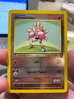 Pokemon - Hitmonchan - 2 [Winner] 2 - Best of Promos Reverse Holofoil NM - Image 1