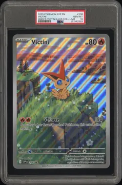2025 POKEMON #208 Victini JUMBO - Unova Illustration Collection PSA 10 - Image 1