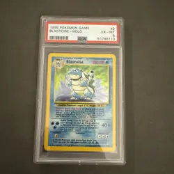 1999 POKEMON GAME #2 BLASTOISE-HOLO PSA 6 - Image 1