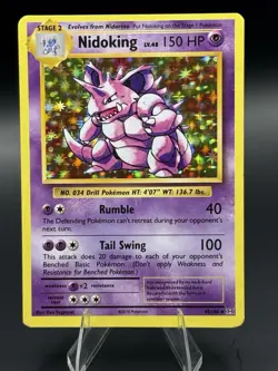 Nidoking 45/108 XY Evolutions Non Holo Deck Exclusive Pokemon 2016 - NM Rare - Image 1