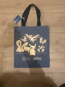 Pokemon X Natural History Museum (NHM) Navy Tote Bag (IN HAND) - Image 1