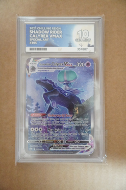 Pokemon TCG Shadow Rider Calyrex VMAX 205/198 Chilling Reign ACE GEM MINT 10 - Image 1