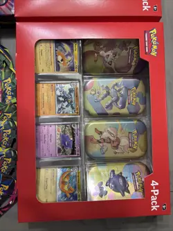 Pokemon TCG Huge Lot- Sams Club Tin 4pack, Target Mega Latias Ex Box + More - Image 3
