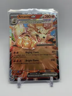 Pokemon TCG Arcanine ex Scarlet & Violet Base Set 032/198 Holo Double Rare - Image 1