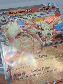 Pokemon TCG Arcanine ex Scarlet & Violet Base Set 032/198 Holo Double Rare - Image 3