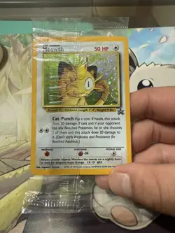 *ACTUALLY SEALED* Meowth #10 Black Star Promo GB Gameboy Holo Pokemon 2000 WOTC - Image 2