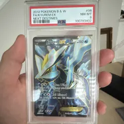 Pokemon TCG Kyurem EX Full Art Holo Next Destinies 96/99 Ultra Rare PSA 8 180HP - Image 1