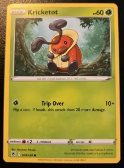 Kricketot 009/189 Common Sword & Shield: Astral Radiance Pokemon TCG - Image 1