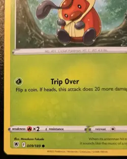 Kricketot 009/189 Common Sword & Shield: Astral Radiance Pokemon TCG - Image 4