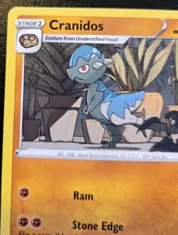 Cranidos 076/189 Uncommon Sword & Shield: Astral Radiance Pokemon TCG - Image 2