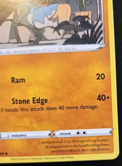 Cranidos 076/189 Uncommon Sword & Shield: Astral Radiance Pokemon TCG - Image 5