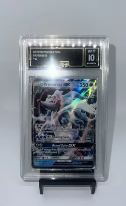 Primarina GX - 2017 Pokemon Sun & Moon Ultra Rare Full Art Holo 42/149 - GMA 10 - Image 1