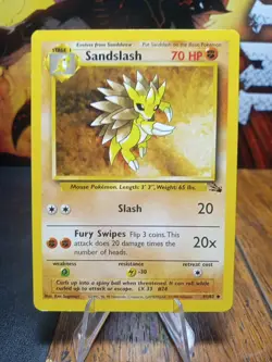 1999 Pokemon Fossil Sandslash #41 VLP - Image 1