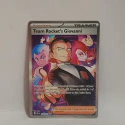 2025 Pokemon TCG Team Rocket's Giovanni 238/182 Special Illustration Rare NM/M - Image 1