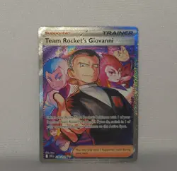 2025 Pokemon TCG Team Rocket's Giovanni 238/182 Special Illustration Rare NM/M - Image 2