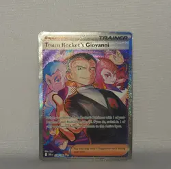 2025 Pokemon TCG Team Rocket's Giovanni 238/182 Special Illustration Rare NM/M - Image 3