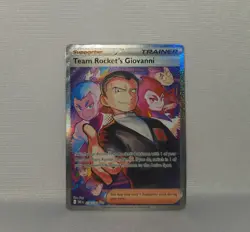 2025 Pokemon TCG Team Rocket's Giovanni 238/182 Special Illustration Rare NM/M - Image 5