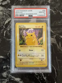 Pokemon Pikachu Shadowless Red Cheeks PSA GEM MINT 10 Base Set 58/102 NEW CERT - Image 1