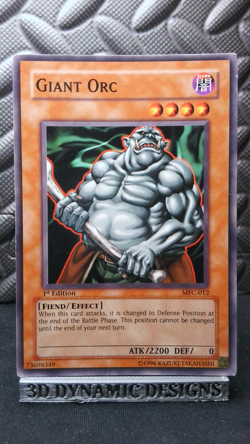 | Yugioh Giant Orc MFC-012 1st Edition Magicians Force LP 🔥 | - Image 1