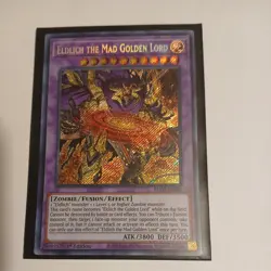 Yu-Gi-Oh! Eldlich the Mad Golden Lord BLVO-EN040 Secret Rare 1st Edition NM - Image 1