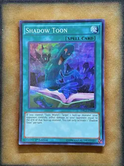 Yugioh Shadow Toon DRL2-EN025 Super Rare 1st Ed MP - Image 1