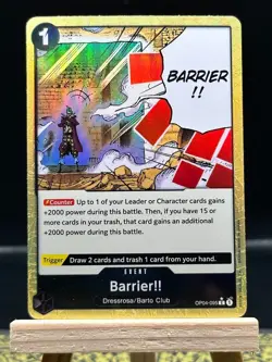 One Piece TCG - Barrier - OP04-095 C ALT ART - Gold Foil - English - Image 1
