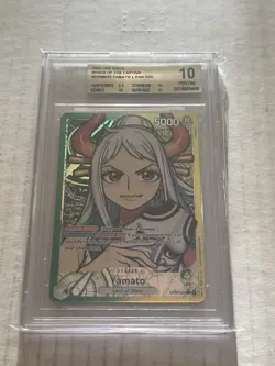 One Piece Wings Of The Captain Yamato OP06-022 Leader Alt Art BGS 10 English - Image 1