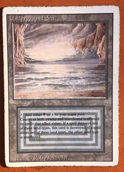 Underground Sea Dual Land - Magic the Gathering Revised Edition Regular - Image 1