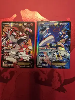 Pokemon 2015 Team Aqua’s Kyogre EX 6 & Team Magma’s Groudon EX 15 Double Crisis - Image 1