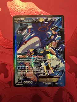 Pokemon 2015 Team Aqua’s Kyogre EX 6 & Team Magma’s Groudon EX 15 Double Crisis - Image 5