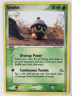 Seedot 61/92 VLP - Yuka Morii Clay Art - EX Legend Maker Pokemon Card - Image 1