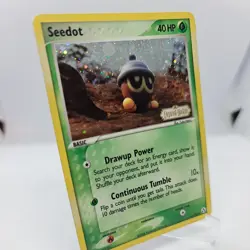 Seedot 61/92 Ex Legend Maker Stamped Holo Pokemon Card 2006 - Image 2