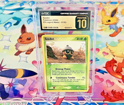 (POP 29) CGC 10 PRISTINE Pokemon EX Legend Maker Seedot 61/92 2006 Card - PSA - Image 1