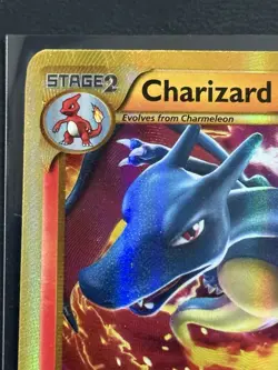 2013 Pokemon Black White Plasma Storm Charizard Holo Foil Secret Rare 136/135 - Image 3