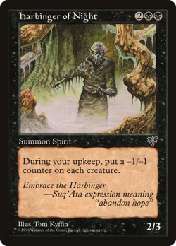 Harbinger of Night X 1 MTG Mirage Excellent/Near Mint - R128 - 4RCards - Image 1