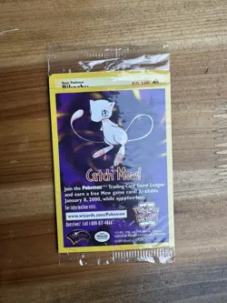 SEALED "Catch Mew" Pokemon PIKACHU Card BLACK STAR PROMO Set#4 Movie WB Stamped - Image 1