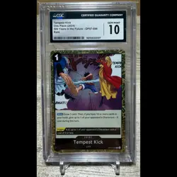 CGC 10 OP07-096 Tempest Kick English One piece TCG Card 500 Years in the Future - Image 1