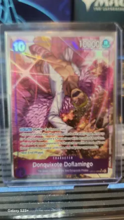 One Piece TCG Donquixote Doflamingo OP14-069 SR Alt Art Azure Sea's Seven NM/M - Image 1
