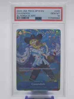Cavendish (Parallel) Alt Art OP10-045 One Piece - Royal Blood PSA 10 - Image 1