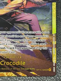 Crocodile OP14-120 (SEC) - One Piece TCG: The Azure Sea's Seven - English NM - Image 4