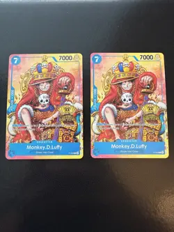 Monkey.D.Luffy (2nd Anniversary Stamped Promo) P-043 One Piece Cards Regular - Image 1