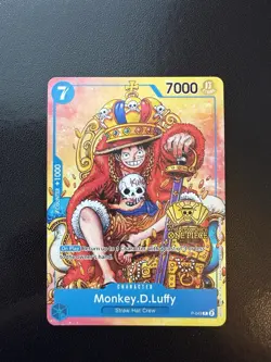 Monkey.D.Luffy (2nd Anniversary Stamped Promo) P-043 One Piece Cards Regular - Image 3