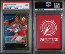 2025 ONE PIECE EN LEARN TOGETHER DECK SET #041 NAMI PSA 9 - Image 3