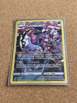 Pokemon Galarian Obstagoon SWSH10: Astral Radiance Trainer TG10/TG30 Full Art - Image 1